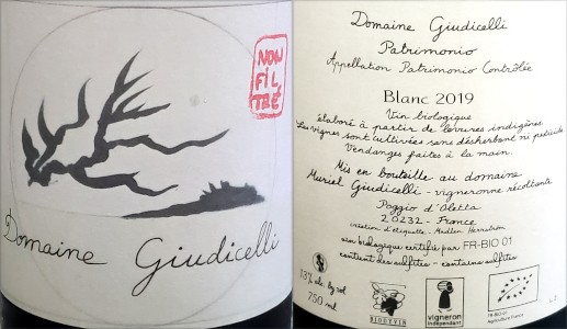 DOMAINE GIUDICELLI - Vin Rouge du Domaine Non filtré