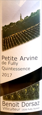 Benoit Dorsaz Petite Arvine Quintessence 2017.jpg